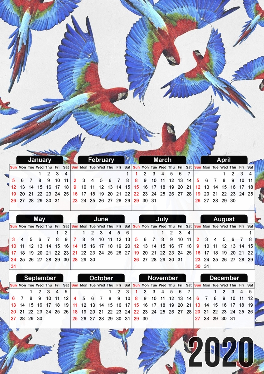  Parrot para A3 Photo Calendar 30x43cm