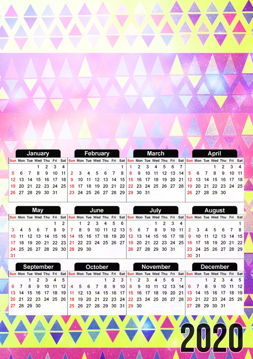  Pastel Pattern para A3 Photo Calendar 30x43cm