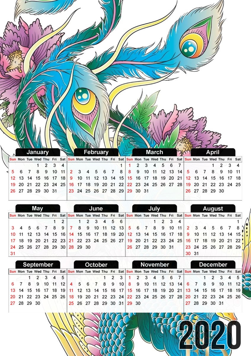  Pheonix para A3 Photo Calendar 30x43cm