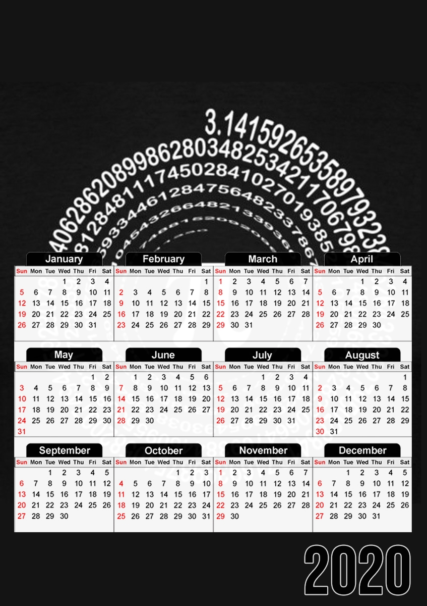  Pi Spirale para A3 Photo Calendar 30x43cm