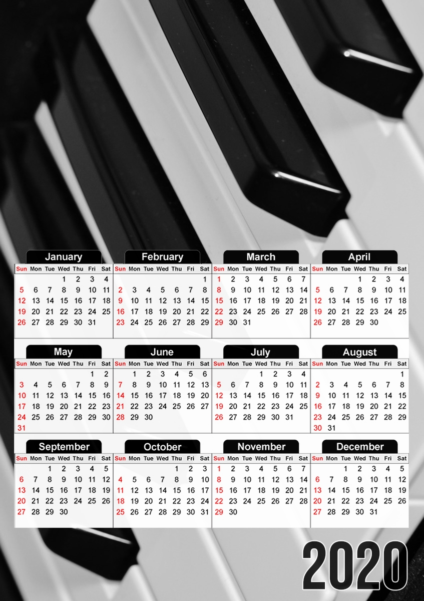  Piano para A3 Photo Calendar 30x43cm