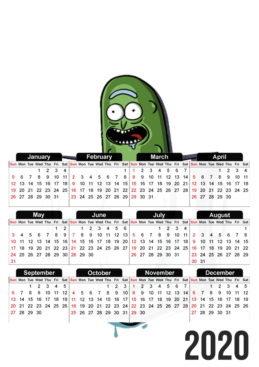  Pickle Rick para A3 Photo Calendar 30x43cm