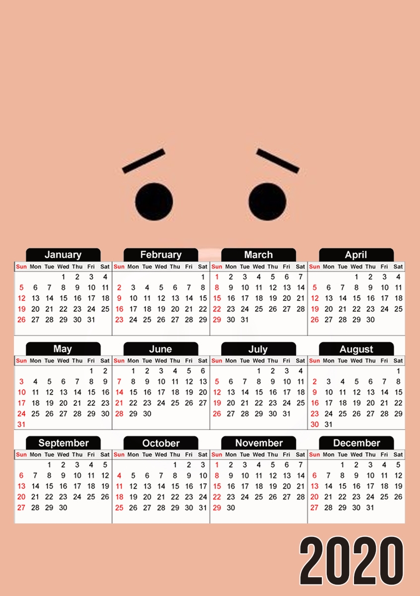  Pig Face para A3 Photo Calendar 30x43cm