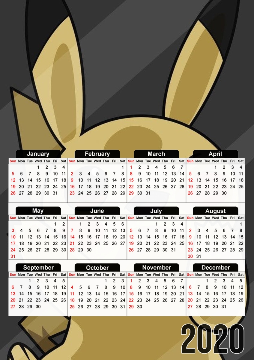  Pikachu Lockscreen para A3 Photo Calendar 30x43cm