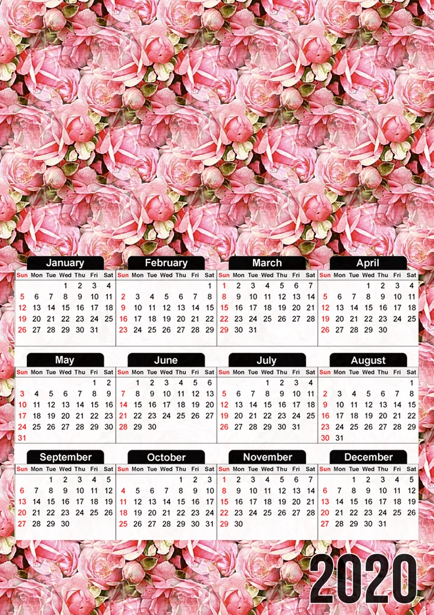  Roses Bouquet para A3 Photo Calendar 30x43cm