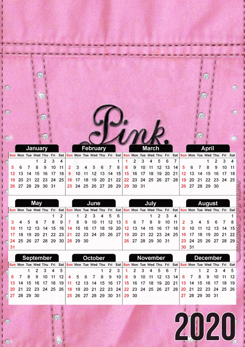  Pink Ladies Team para A3 Photo Calendar 30x43cm