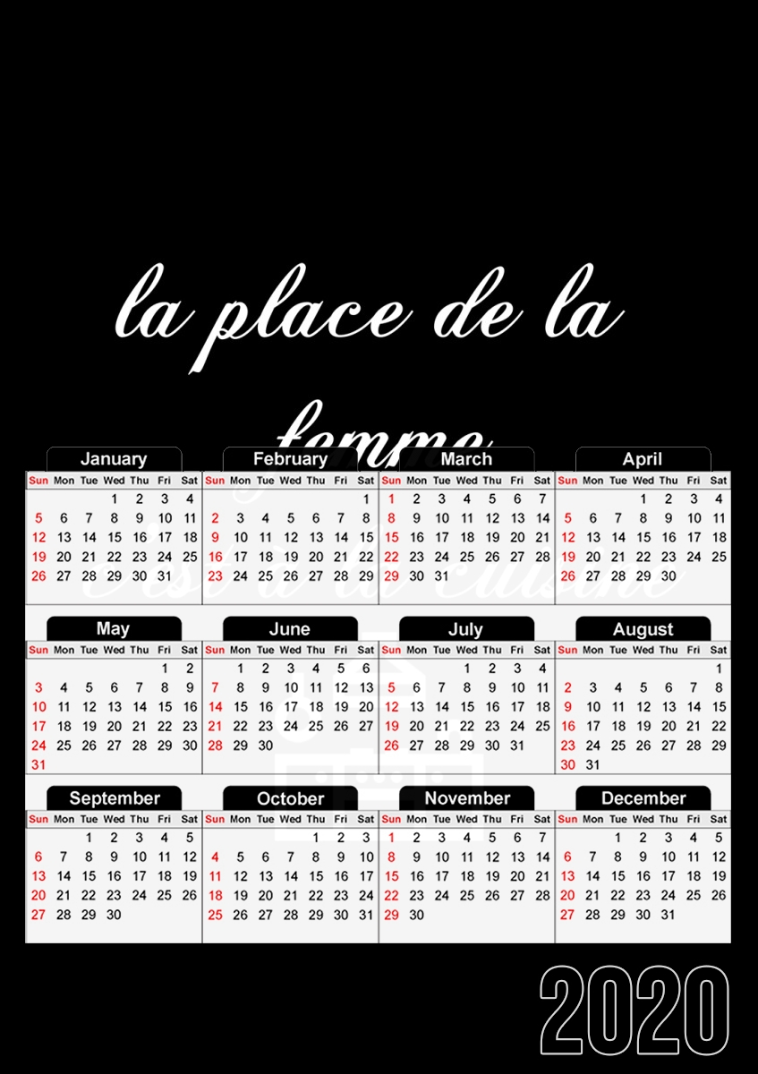  Place de la femme cuisine para A3 Photo Calendar 30x43cm