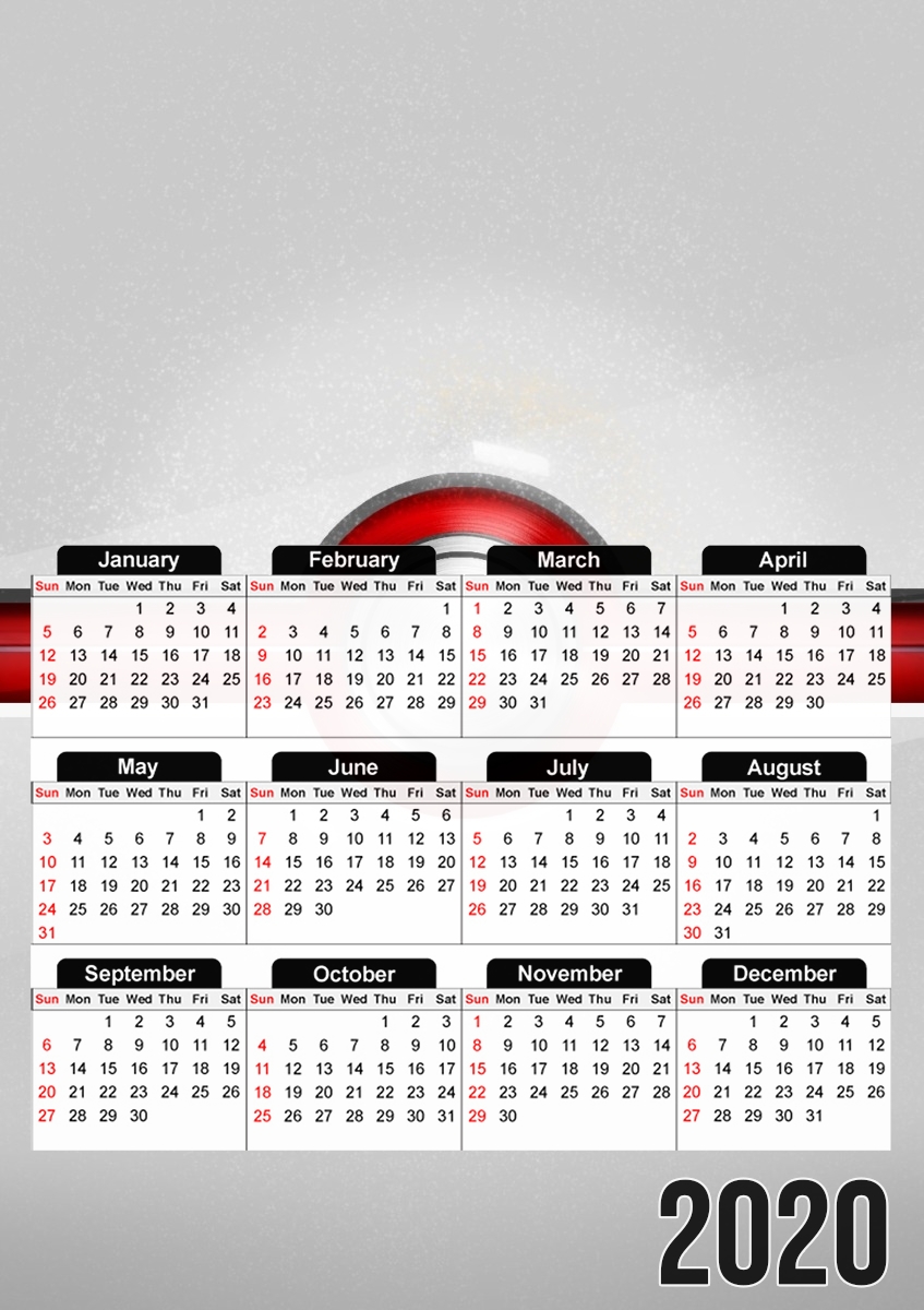  Pokeball2 para A3 Photo Calendar 30x43cm