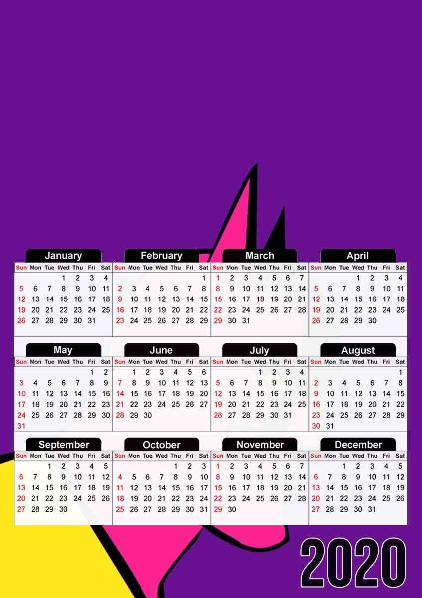  Pop the bat! para A3 Photo Calendar 30x43cm