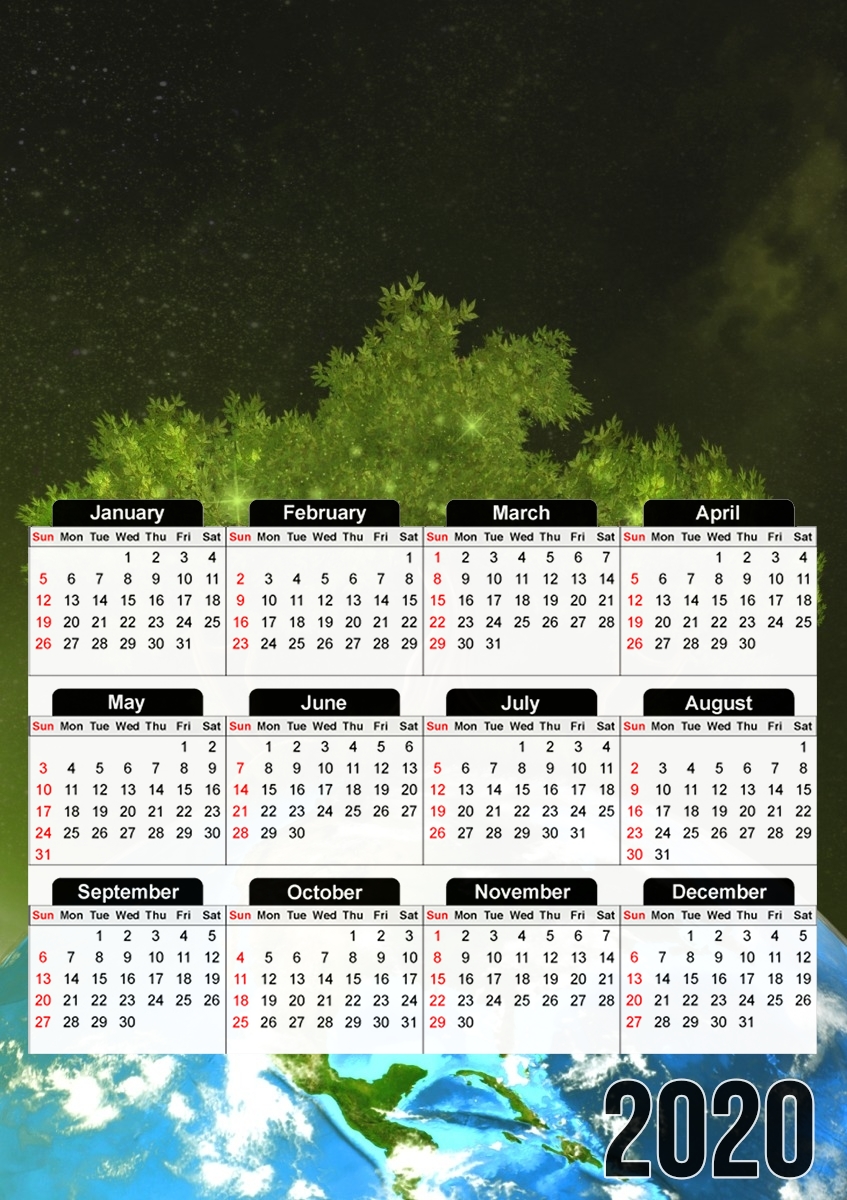  Protect Our Nature para A3 Photo Calendar 30x43cm