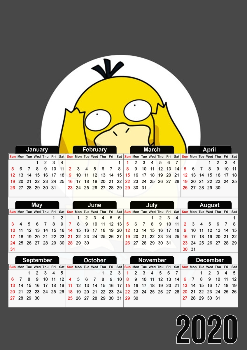  Psyduck ohlala para A3 Photo Calendar 30x43cm