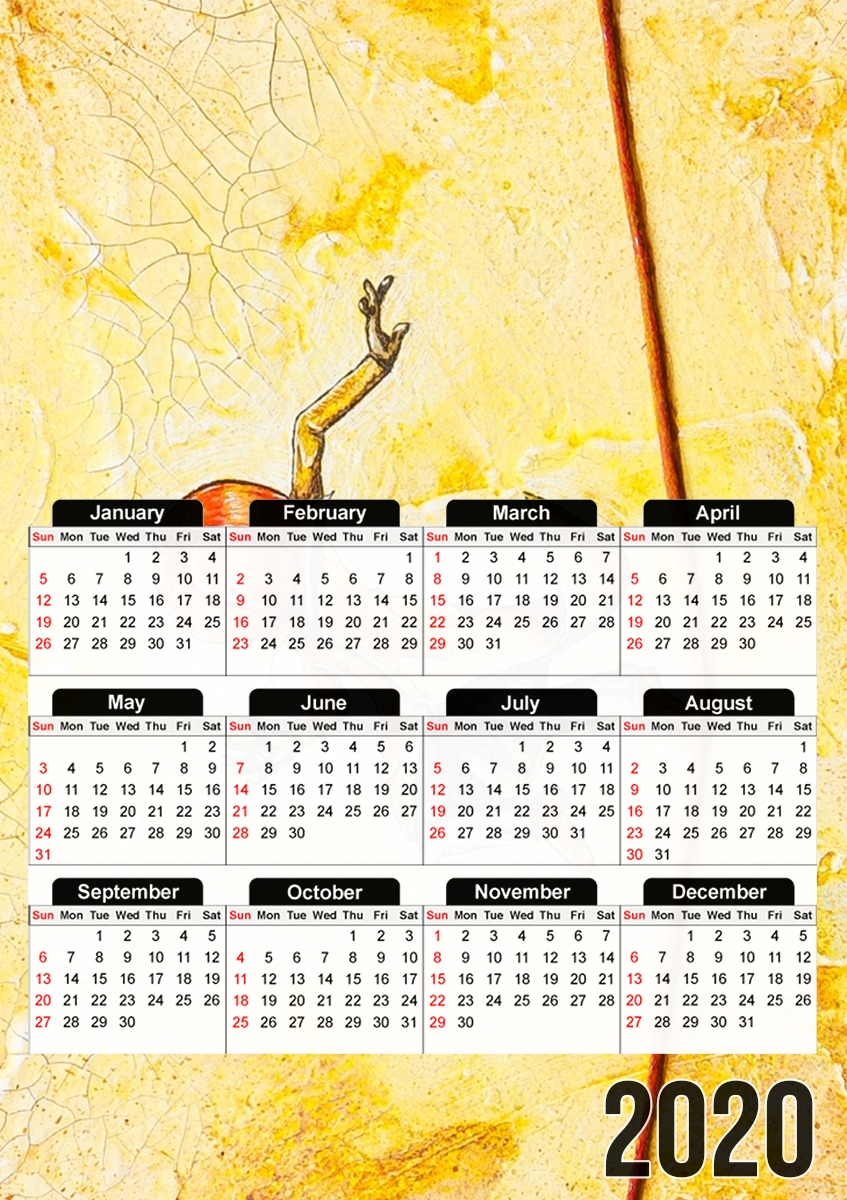  Pumpkin Tightrope Walker para A3 Photo Calendar 30x43cm