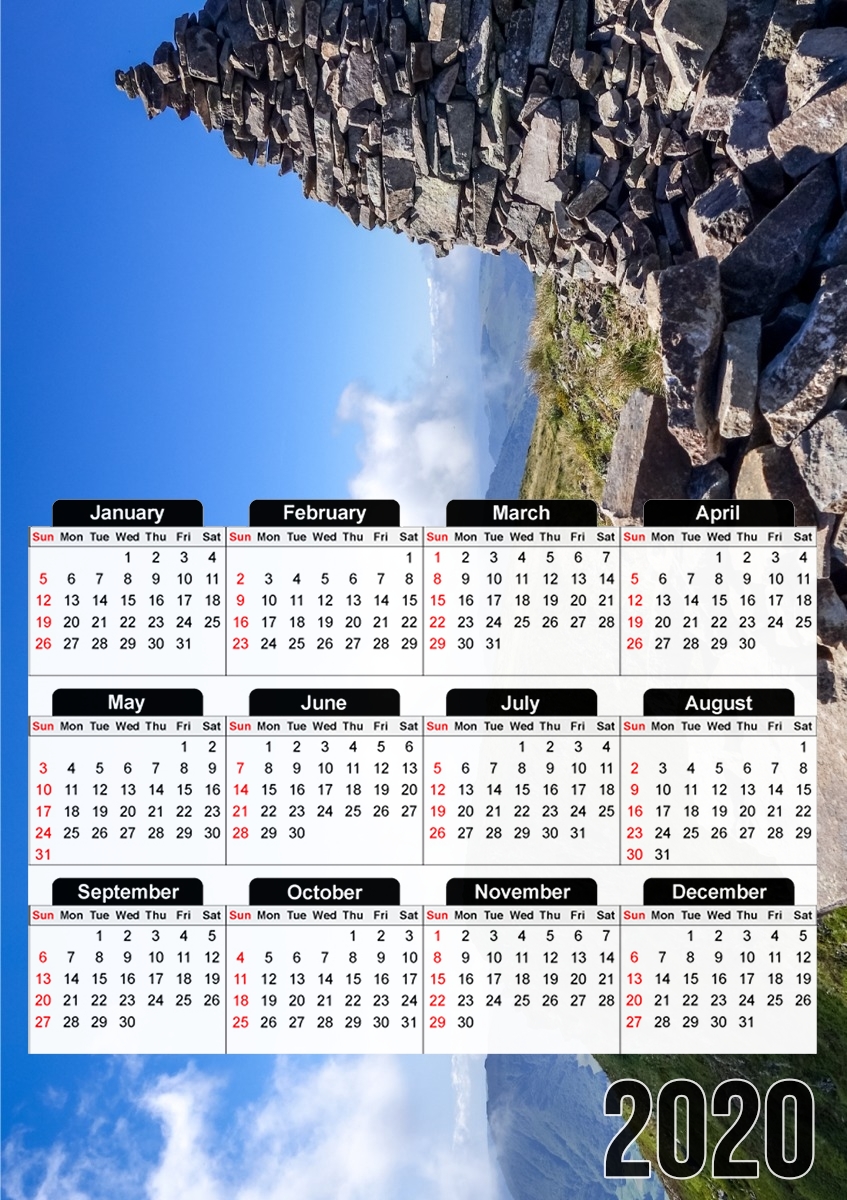  Puy mary and chain of volcanoes of auvergne para A3 Photo Calendar 30x43cm