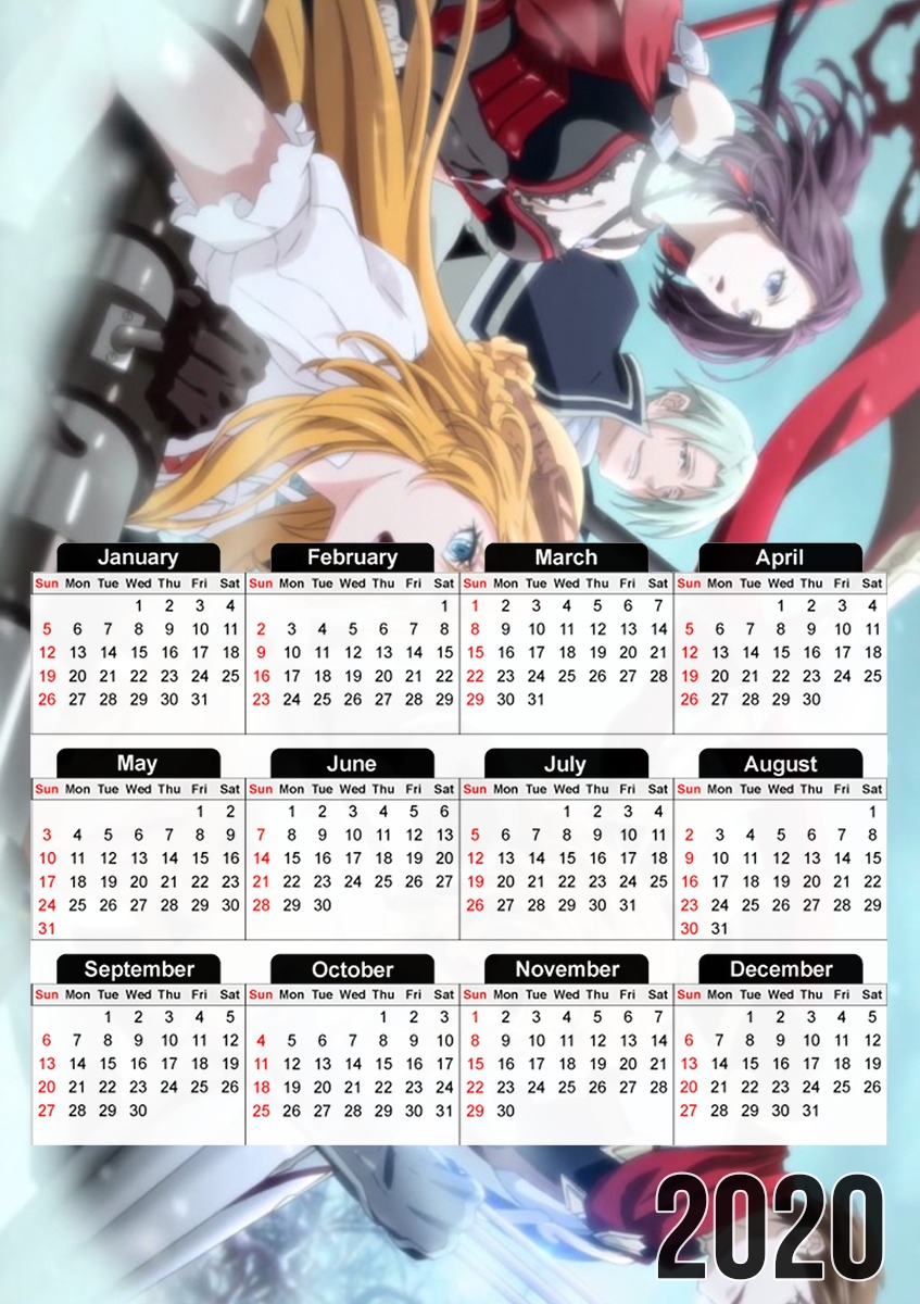  Quan zhi gao shou para A3 Photo Calendar 30x43cm