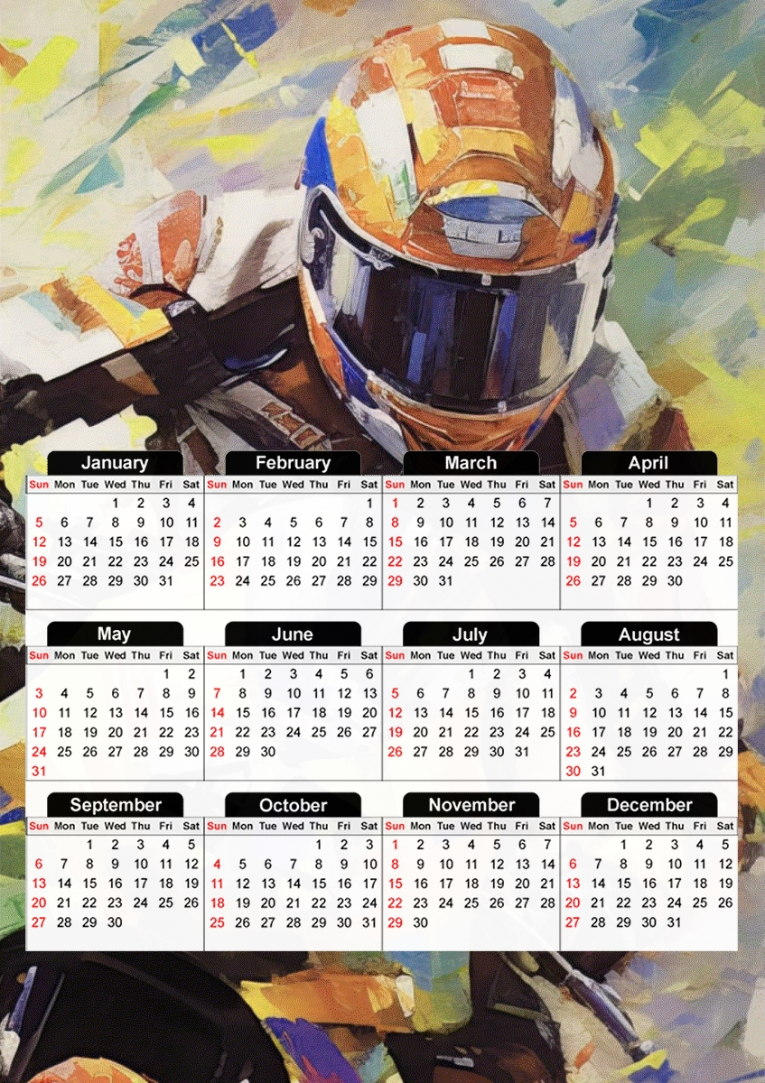  Racing Moto  para A3 Photo Calendar 30x43cm