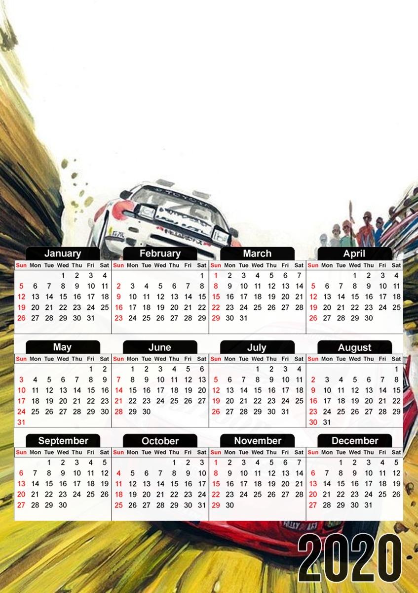  Rallye para A3 Photo Calendar 30x43cm