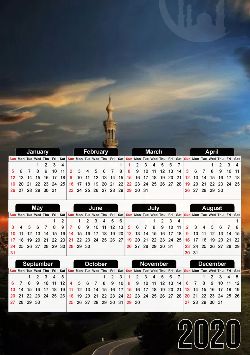  Ramadan Kareem Mubarak para A3 Photo Calendar 30x43cm