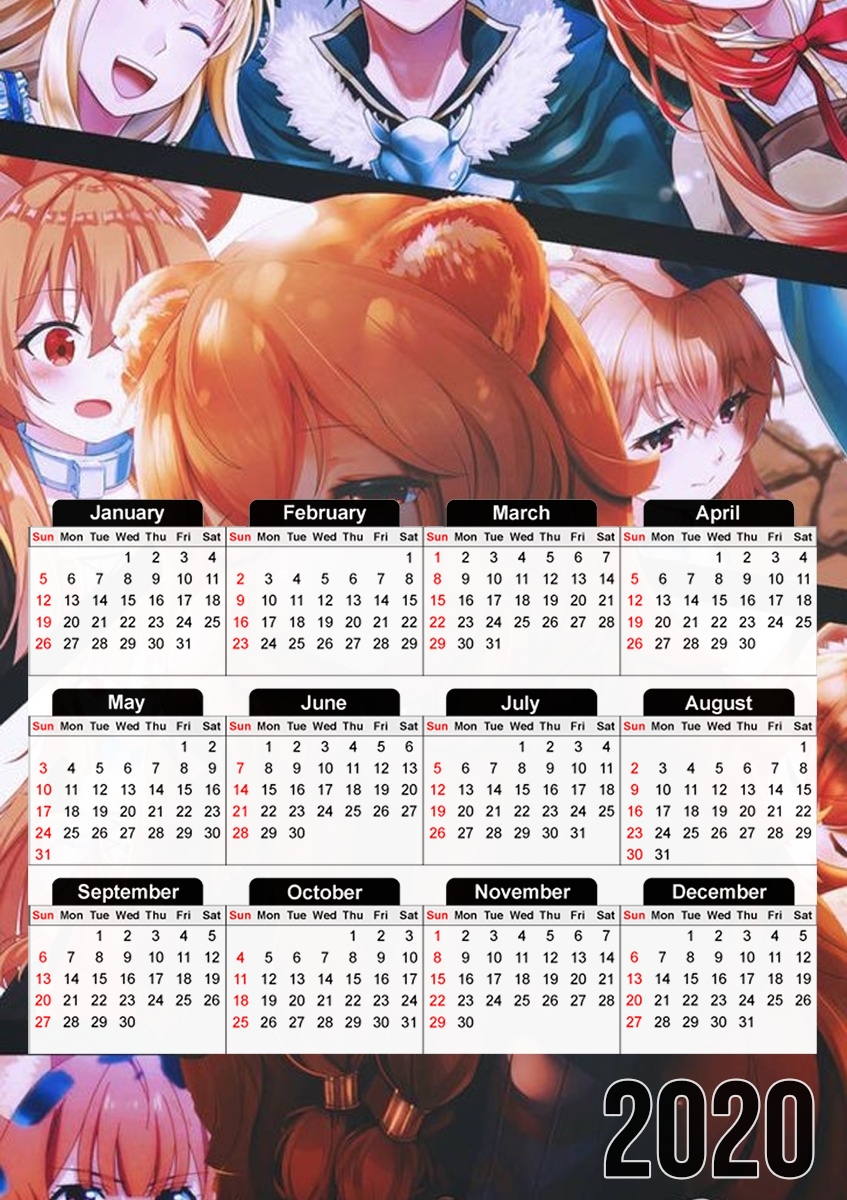  Raphtalia para A3 Photo Calendar 30x43cm