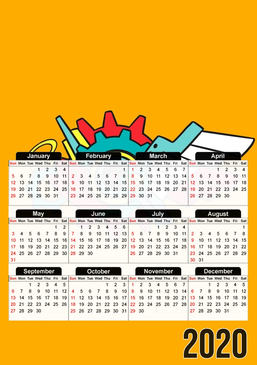  Reki kyan Skateboard Lockscreen para A3 Photo Calendar 30x43cm