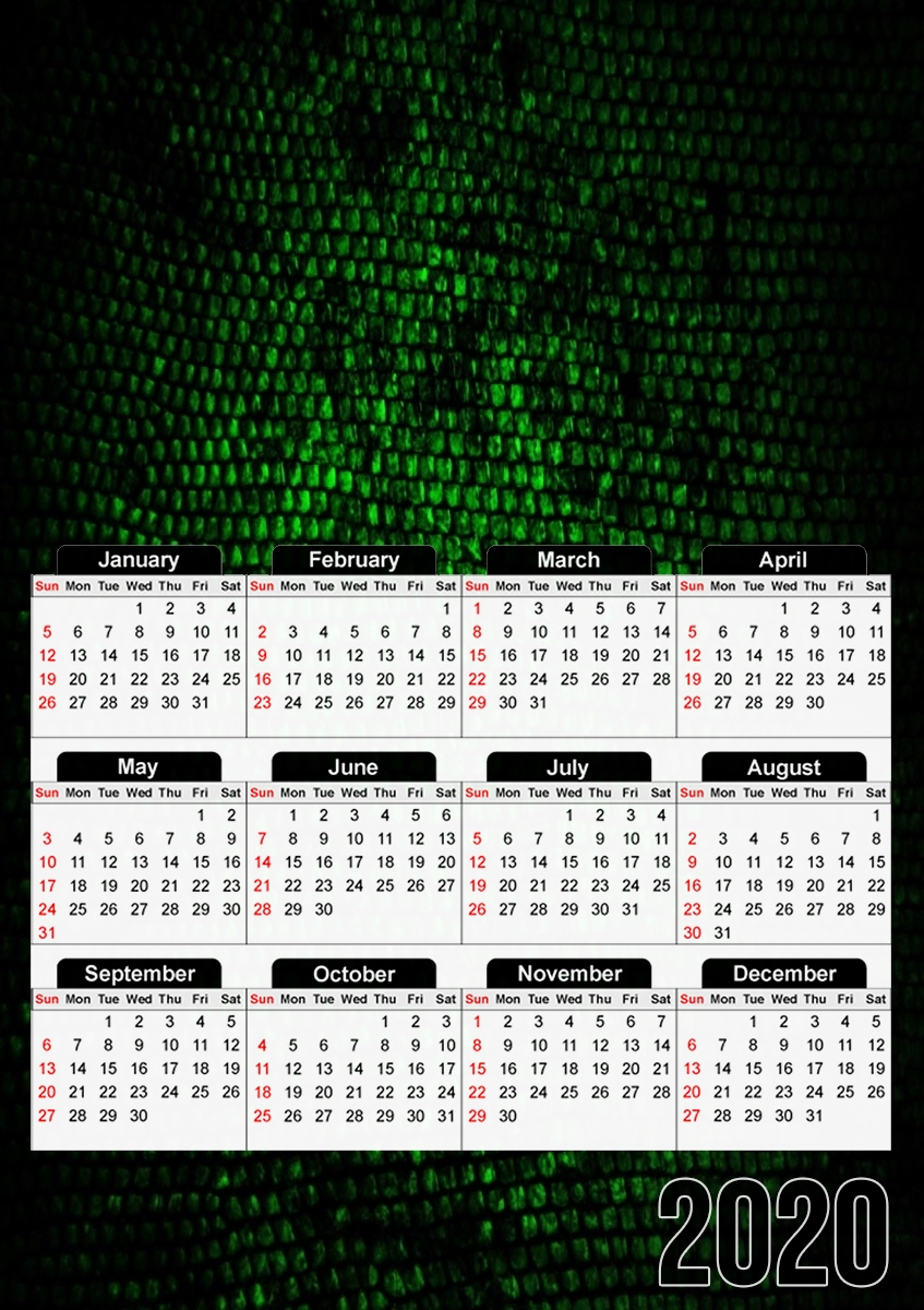  Reptile Skin para A3 Photo Calendar 30x43cm