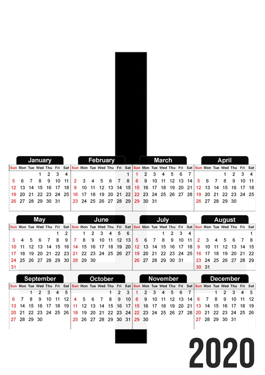  Reverse Cross para A3 Photo Calendar 30x43cm