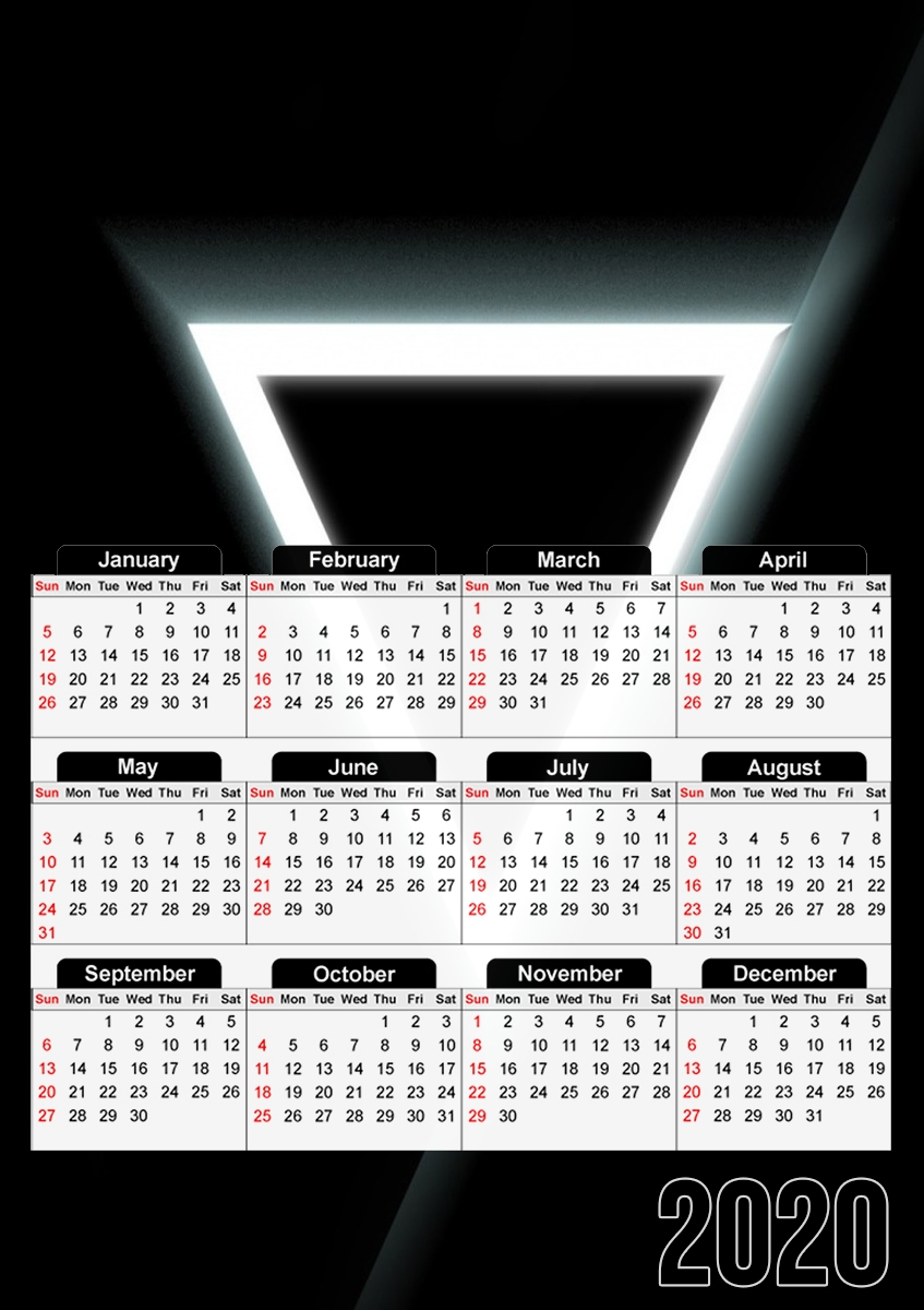  Reverse Triangle para A3 Photo Calendar 30x43cm