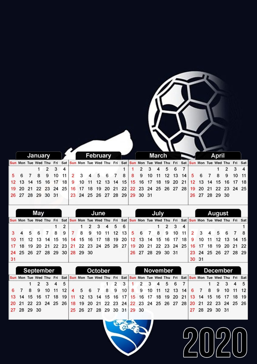  Rocket League para A3 Photo Calendar 30x43cm