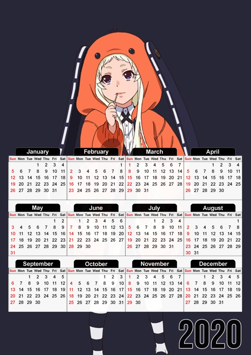  Runa gambling school para A3 Photo Calendar 30x43cm