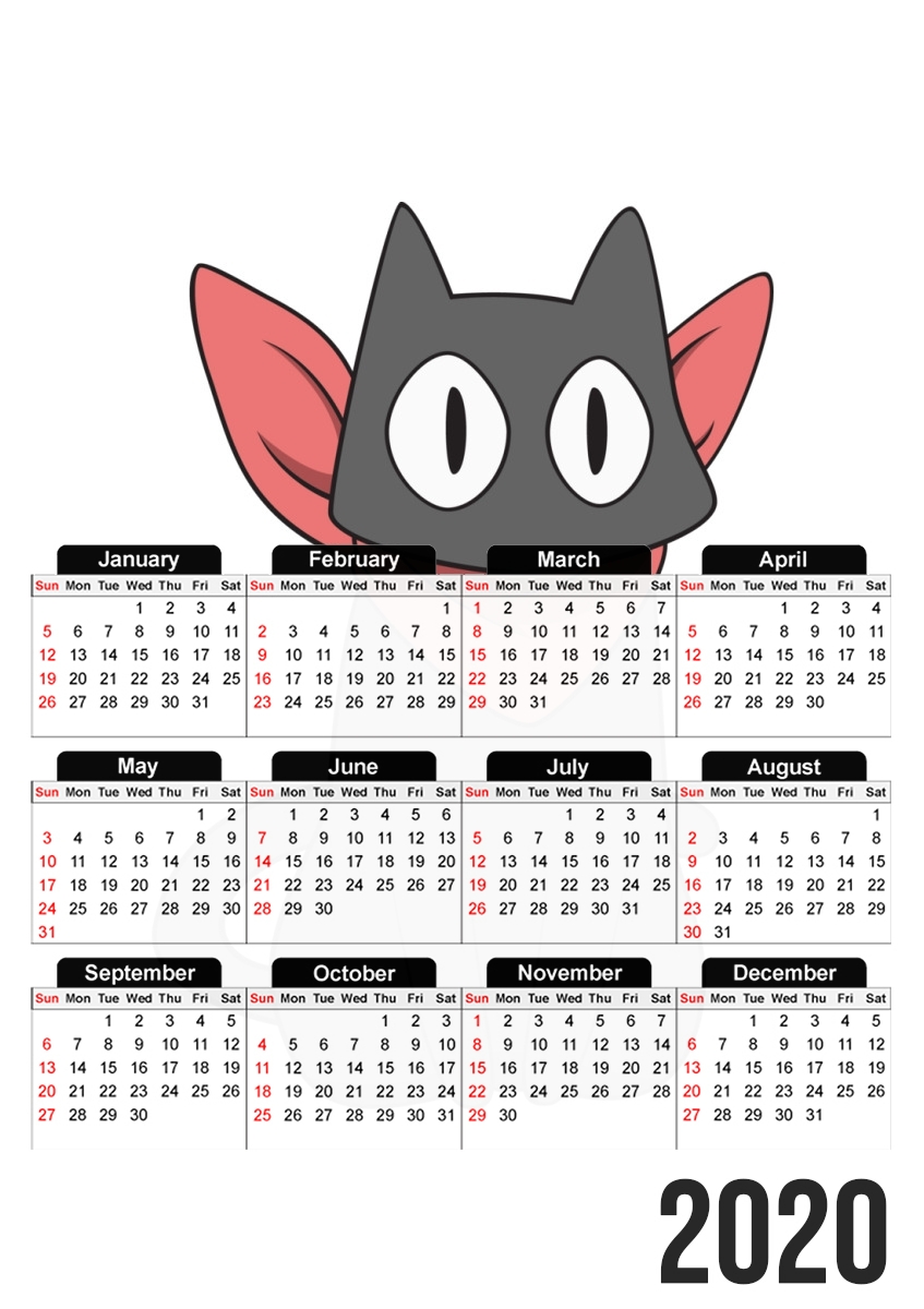  Sakamoto Funny cat para A3 Photo Calendar 30x43cm