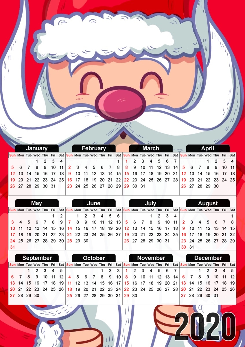  Santa Claus para A3 Photo Calendar 30x43cm