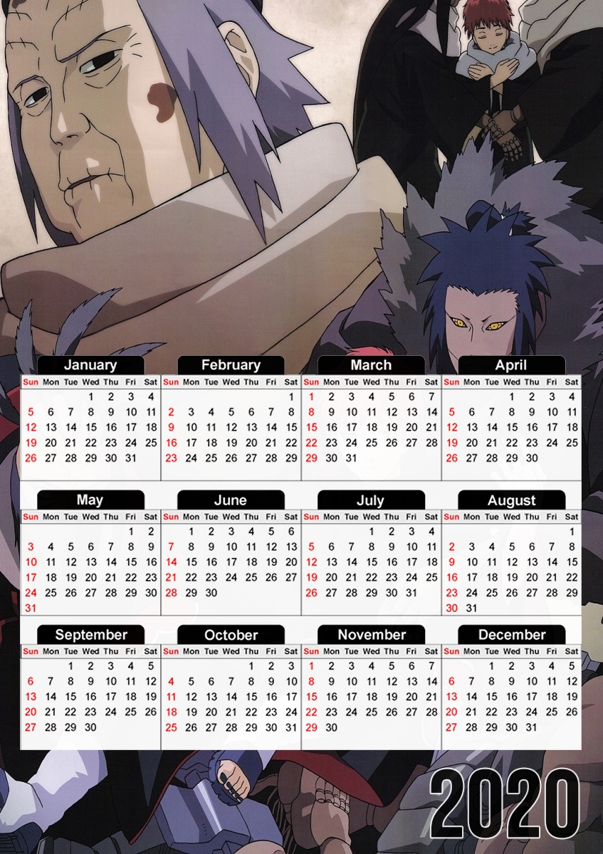  Sasori History para A3 Photo Calendar 30x43cm