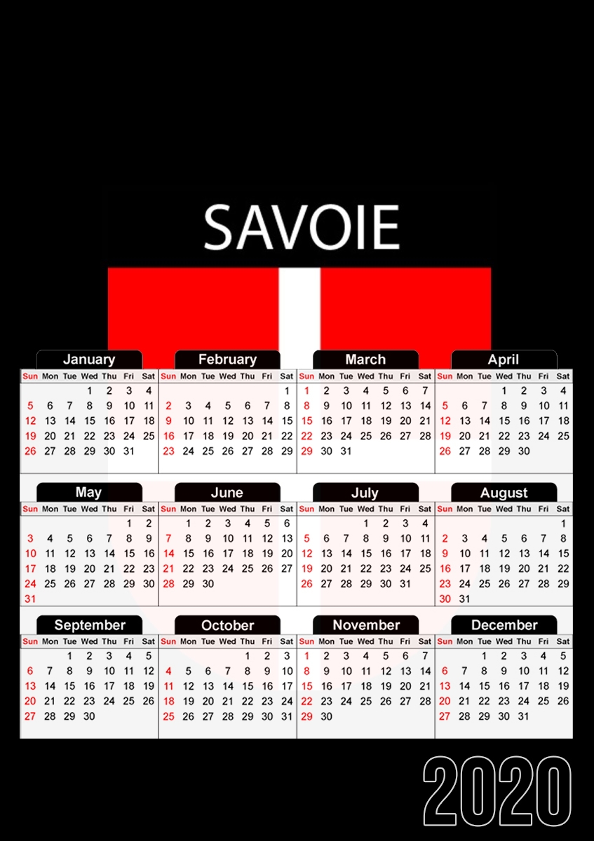  Savoie Blason para A3 Photo Calendar 30x43cm