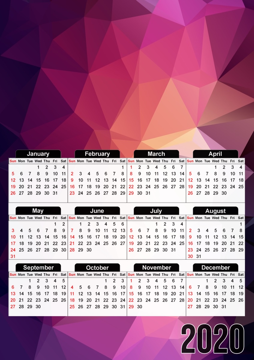  SevenCol para A3 Photo Calendar 30x43cm