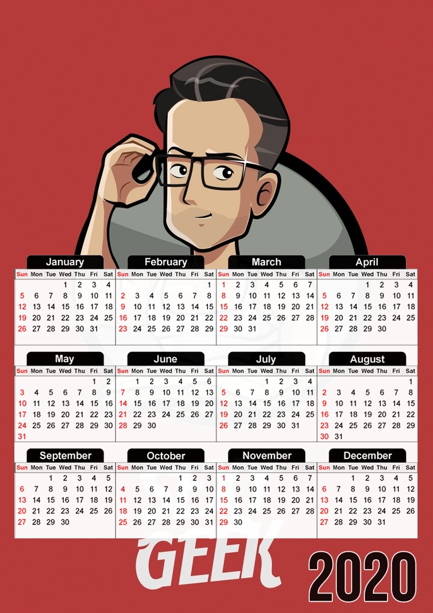  Sexy geek para A3 Photo Calendar 30x43cm