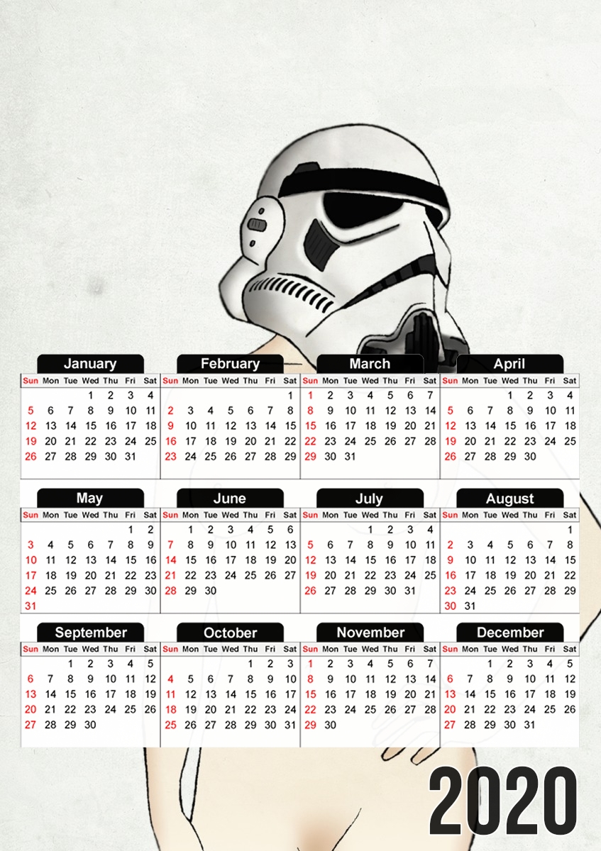  Sexy Stormtrooper para A3 Photo Calendar 30x43cm