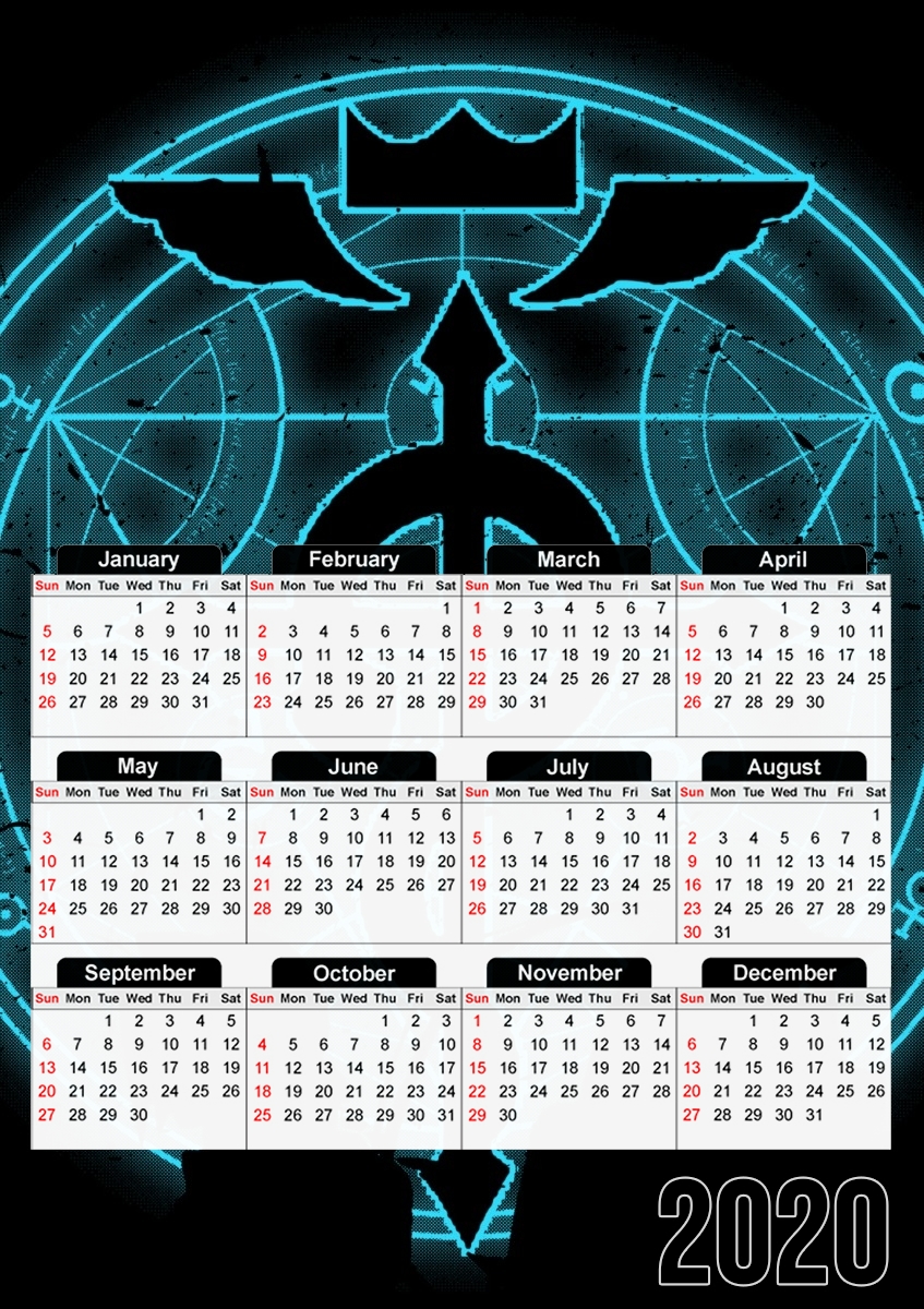  Shadow  of Alchemist para A3 Photo Calendar 30x43cm