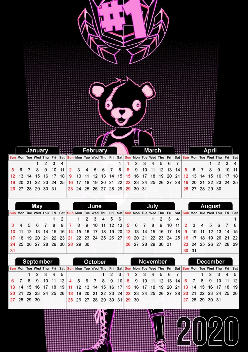  Shadow of the teddy bear para A3 Photo Calendar 30x43cm