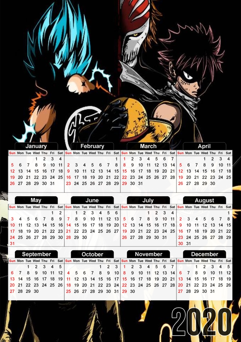  Shonen Life para A3 Photo Calendar 30x43cm