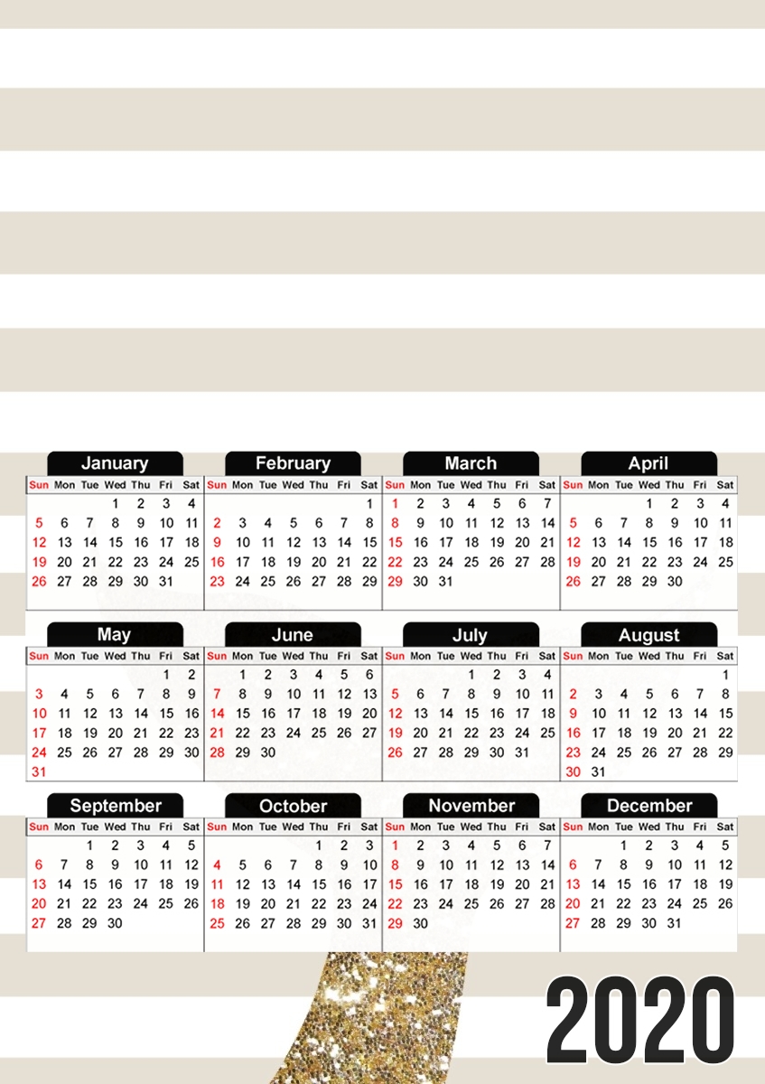  SIRENE TAIL para A3 Photo Calendar 30x43cm