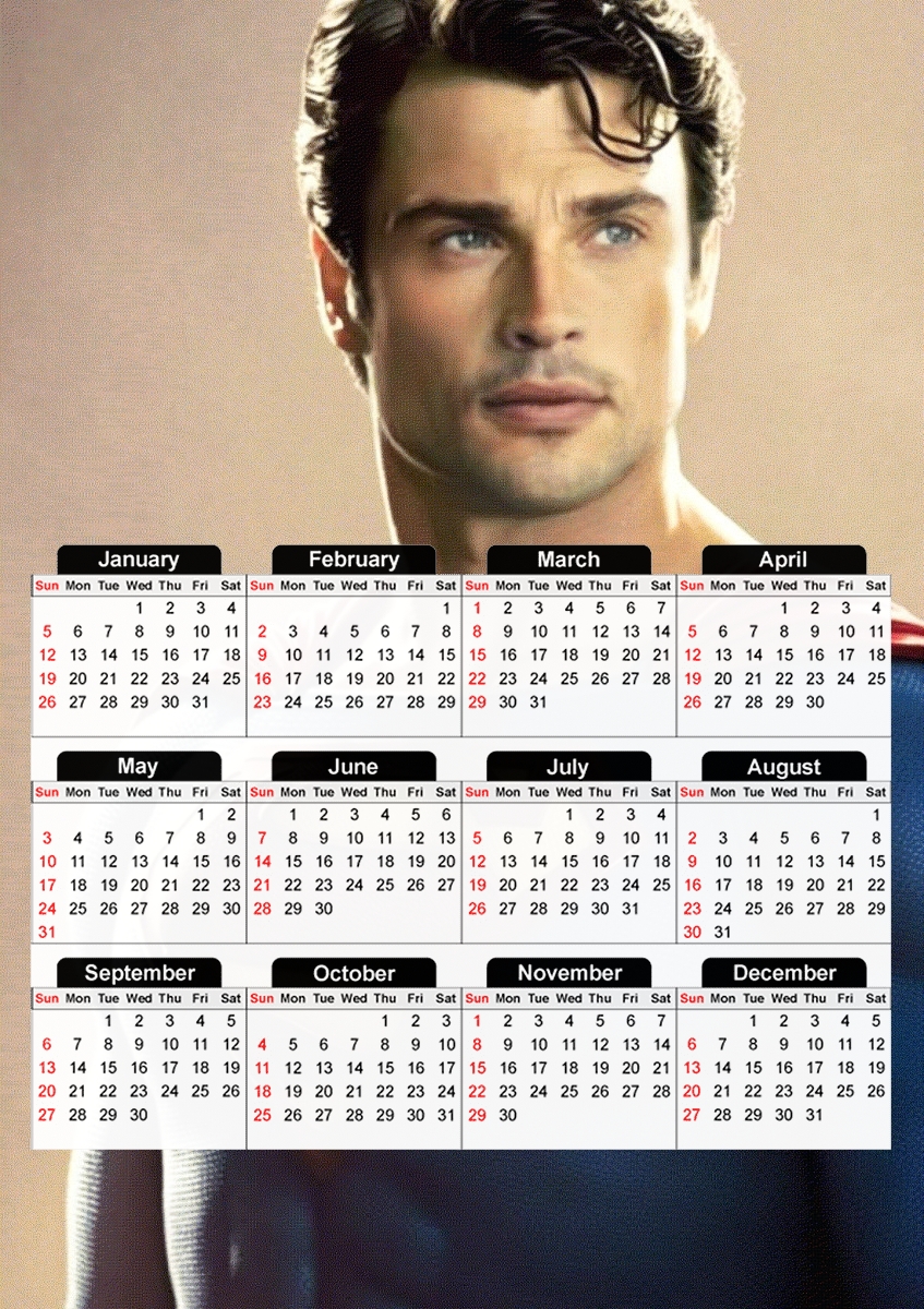  Smallville hero para A3 Photo Calendar 30x43cm