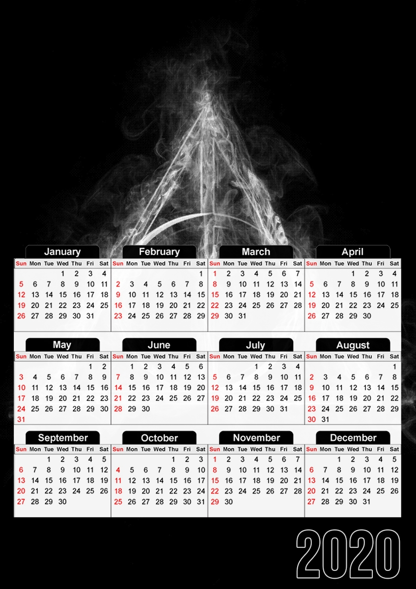  Smoky Hallows para A3 Photo Calendar 30x43cm