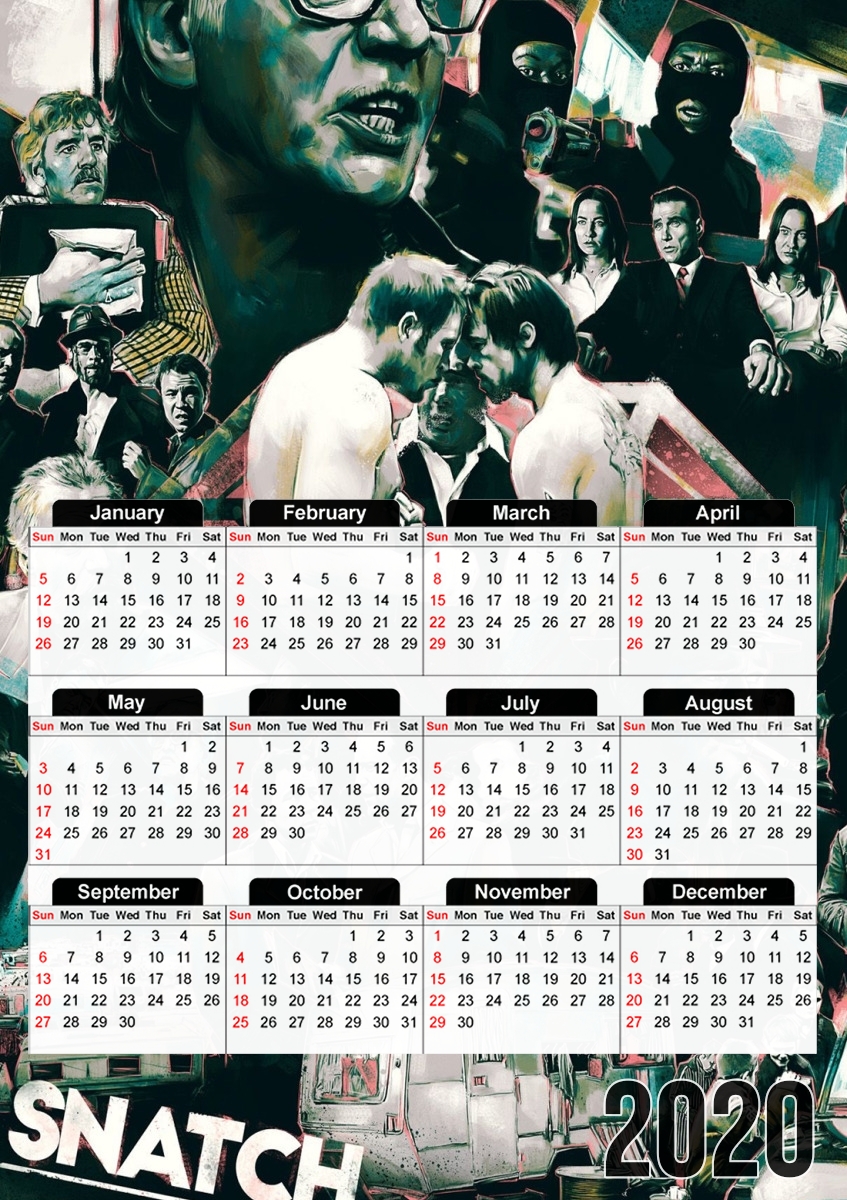  Snatch Fan art para A3 Photo Calendar 30x43cm