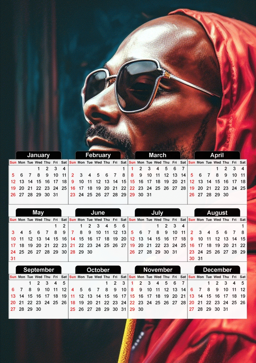  Snoop para A3 Photo Calendar 30x43cm