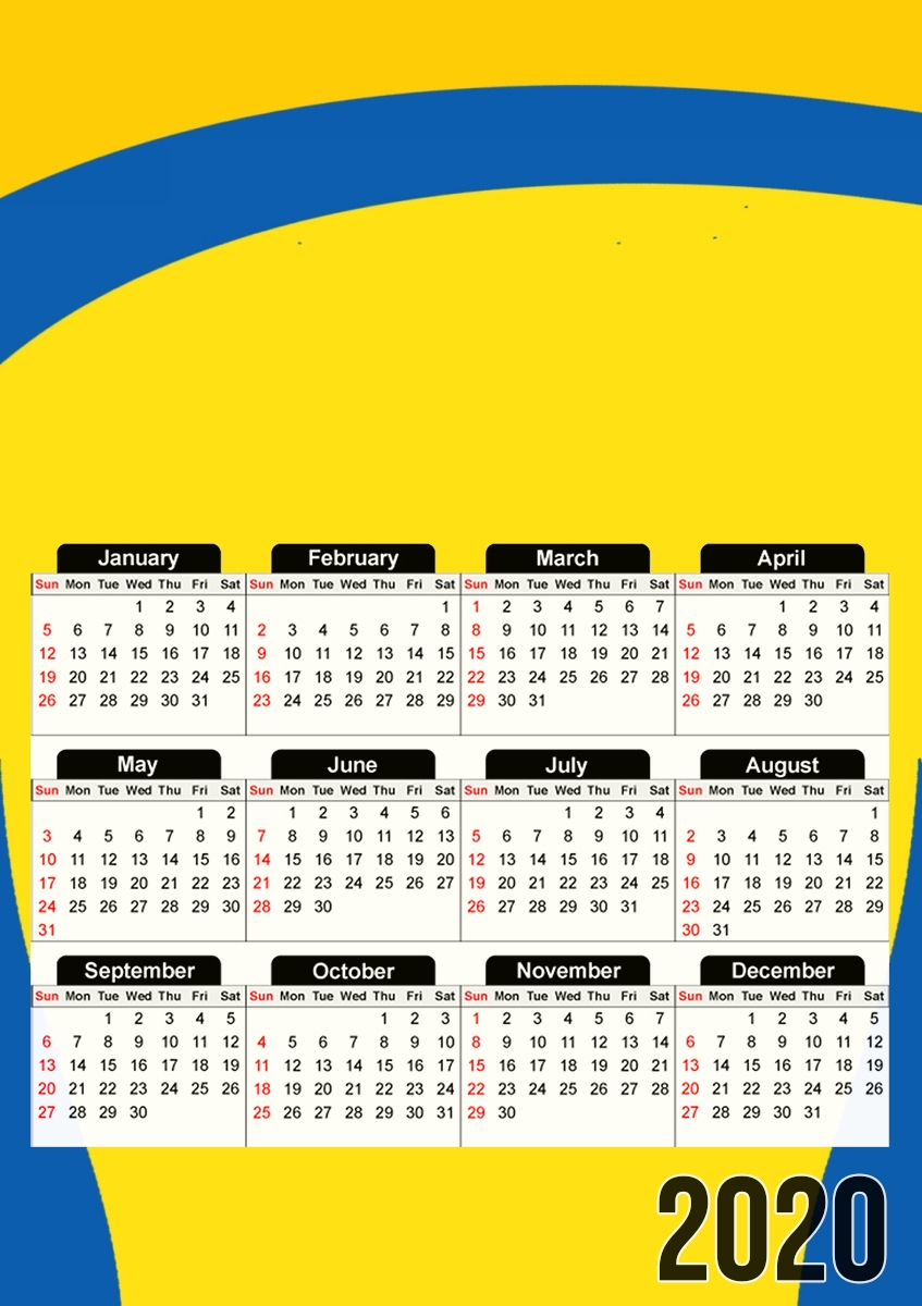  Sochaux Maillot para A3 Photo Calendar 30x43cm