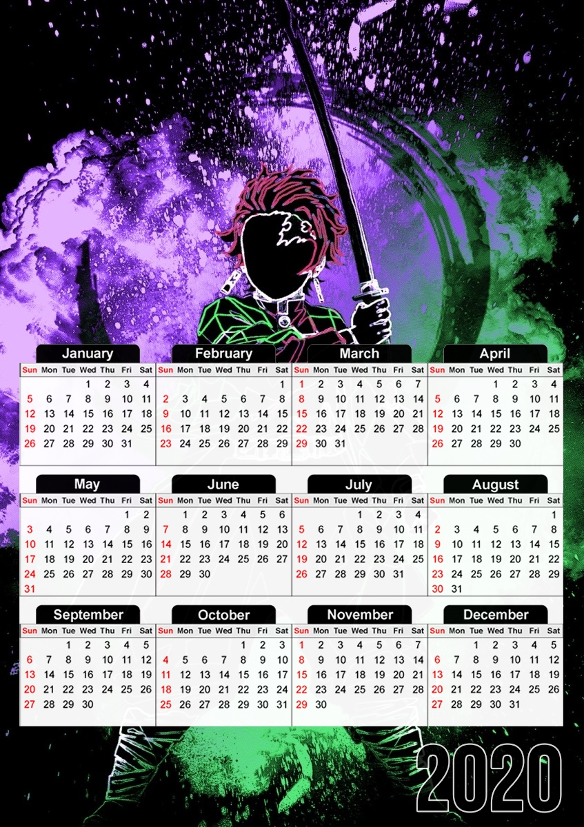  Soul of the Demon Hunter para A3 Photo Calendar 30x43cm