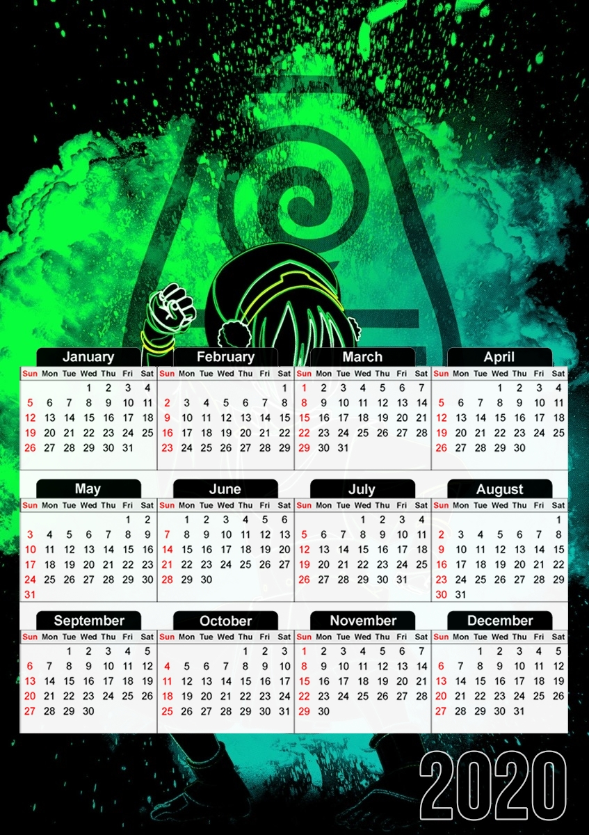  Soul of the Earthbender para A3 Photo Calendar 30x43cm