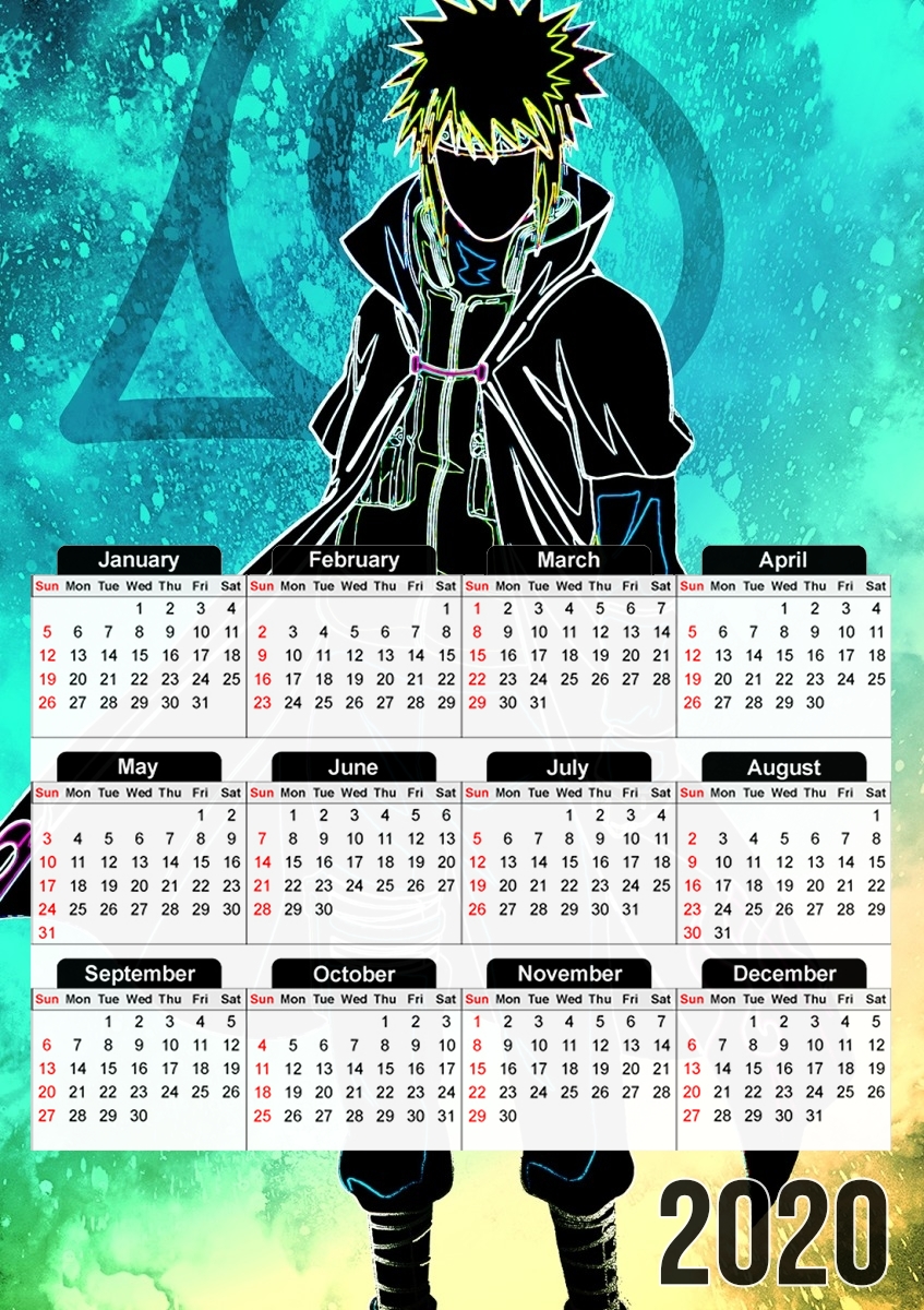  Soul of the Hokage para A3 Photo Calendar 30x43cm