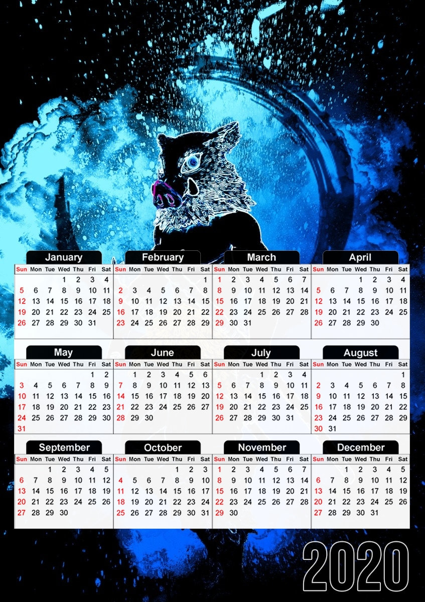  Soul of the Masked Hunter para A3 Photo Calendar 30x43cm