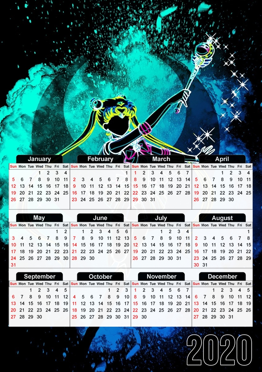  Soul of the Moon para A3 Photo Calendar 30x43cm