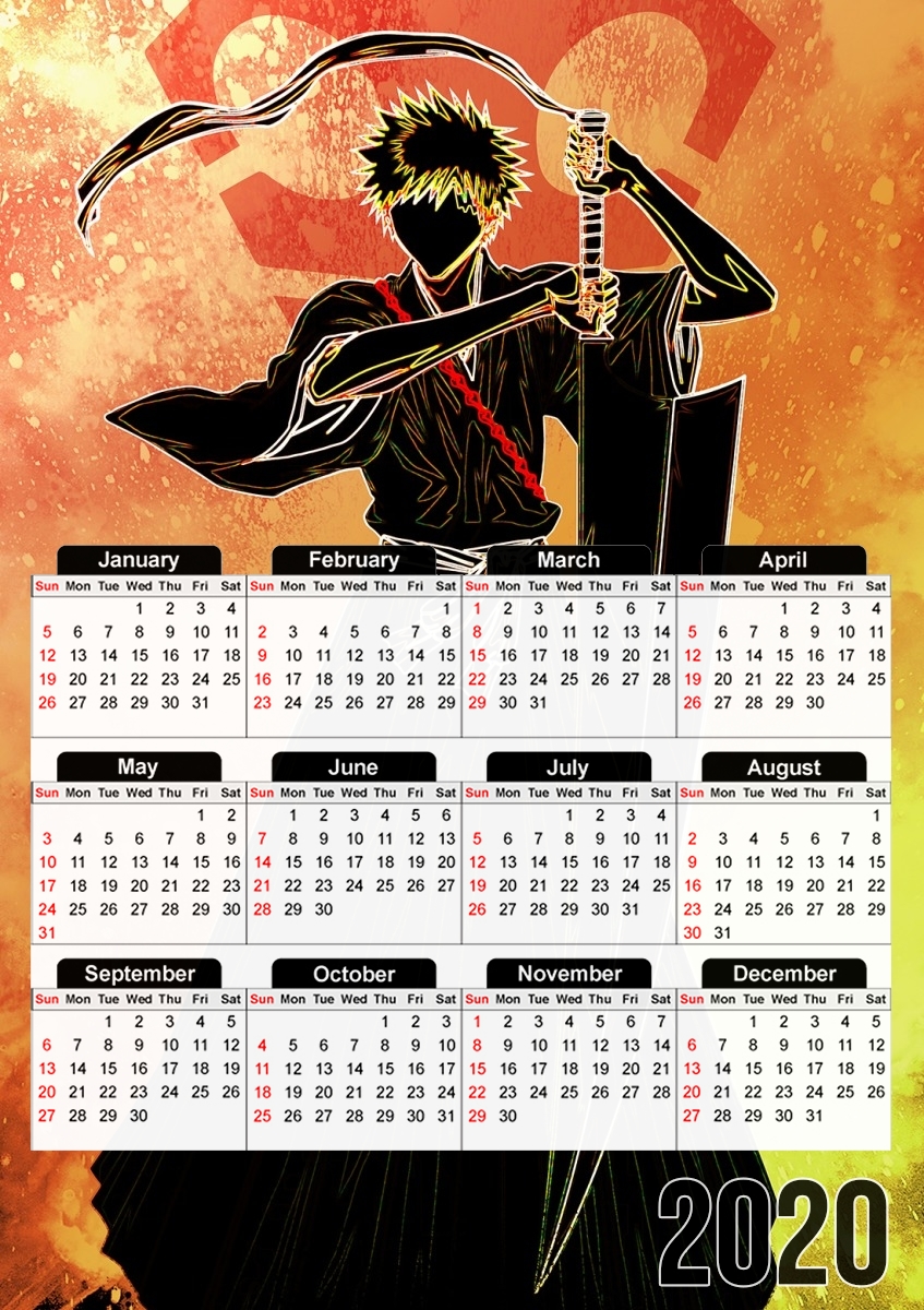  Soul of the Shinigami para A3 Photo Calendar 30x43cm